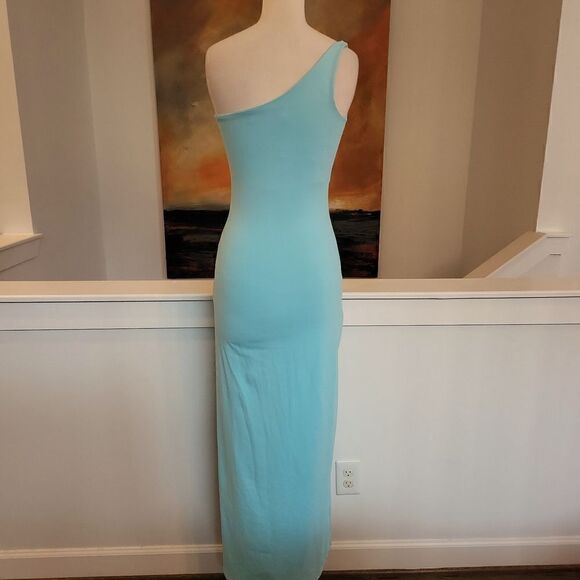 Susana Monoco One Shoulder Blue Dress SIZE L - Picture 3 of 4
